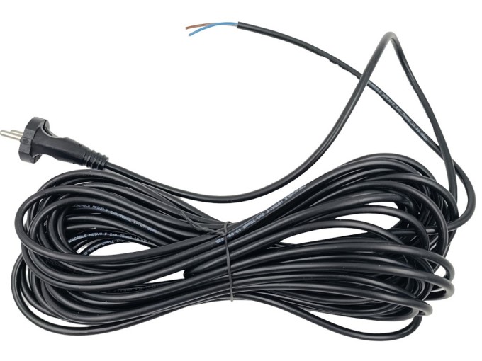 Kabel flexo PVC 2x0,75 mm 15 m černý