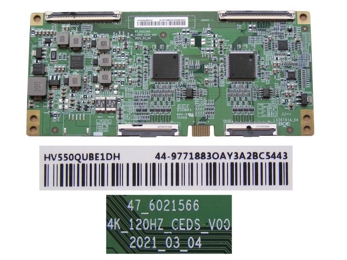 LCD T-CON modul HV550QUBE1DH / HT1264477 pro Hisense 55" TV