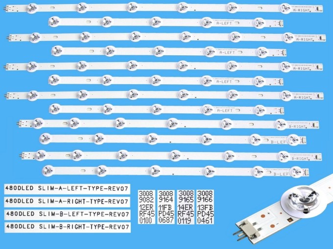LED podsvit sada Panasonic 48Slim - 12 pásků pro LCD TV