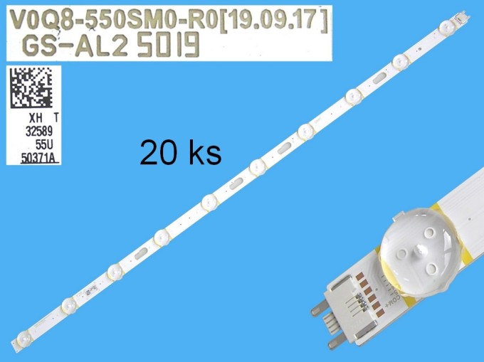 LED podsvit 575mm, 10 LED pro TV Samsung QE55Q80T