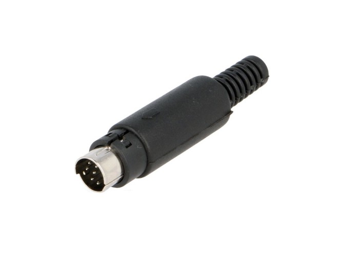Mini DIN 8 pin konektor vidlice pro pájení
