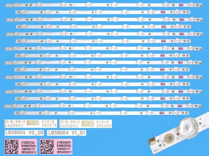 LED podsvit sada Philips 58" LB58004 V0_00 + V1_01, 16 pásků
