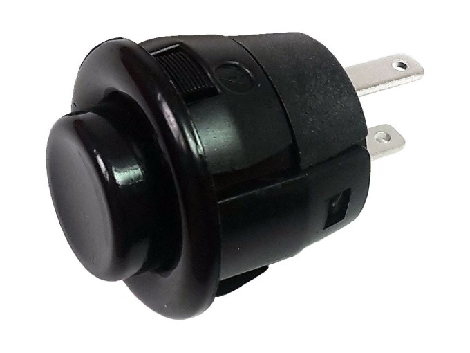 Kulaté tlačítko spínač MIYAMA DS412B černé