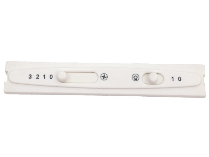 Ovládací panel bílý Mora 5701-5711 s 2 šoupátky 814611 II. jakost