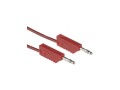 Měřicí šňůra banánek - rudá / 10A - ML100 HIRSCHMANN 934062101