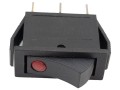 Kolébkový přepínač 3 vývody 16A 10x30 mm s doutnavkou