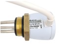Topné těleso 3000 W 230 V s termostatem závit G 6/4" nikl