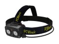 PCWork PCW12G nabíjecí LED čelovka 720 lm s USB-C a pohybovým senzorem