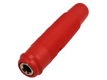 Banánek zdířka 16A prof. červený KUN30RT