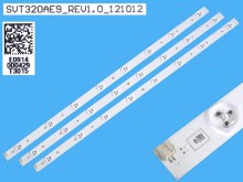 LED podsvit 628mm pro LCD TV Toshiba - sada 3 kusy