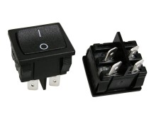 Kolébkový vypínač ARCOLECTRIC H8650VBAAG černý ON-OFF