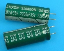 2200uF/35V 105°C Samxon GF Elektrolytický Kondenzátor