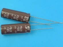Kondenzátor elektrolytický 470uF/50V - 105°C Nippon KY, nízká impedance, dlouhá životnost