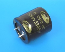 Kondenzátor elektrolytický 3300uF/100V - 105°C Samwha HE