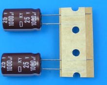Kondenzátor elektrolytický 1000uF/25V Nippon KY, 105°C, nízká impedance, dlouhá životnost