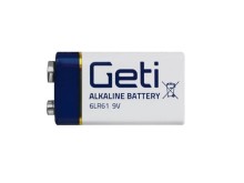 9V Alkalická Baterie Geti 6F22 / 6LR61