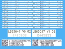 LED podsvit 1330mm sada pro LCD panely Philips