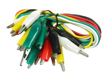 Sada měřicích kabelů s krokodýlky - 10 kusů