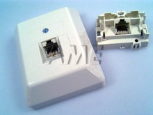 ISDN Zásuvka 8 (8) AP pro jednoduchou vrchní montáž