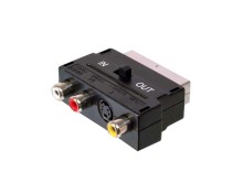 Redukce SCART na CINCH a S-VHS s přepínačem