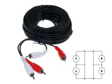 Kabel RCA 2xCINCH - 10m