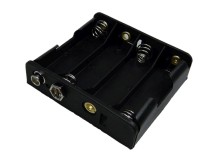 Pouzdro na baterie 4x AA s vývodem 9V / 6F22