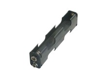 Pouzdro na baterie 4x AA - černé, plastové