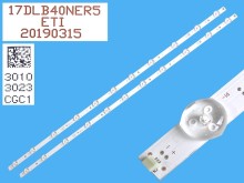 LED podsvit sada Vestel 23620219 - 2 pásky 745mm D-LED BAR 17DLB40NER5