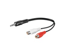 Kabel 3.5mm jack na 2xCINCH 0,2m PremiumCord