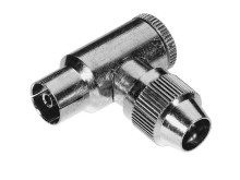 Úhlový anténní IEC konektor pro kabel 9,5 mm