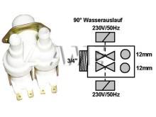 Univerzální dvojcestný napouštěcí ventil 3/4" s výstupy 12mm