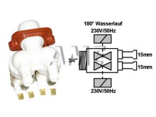 Univerzální dvojcestný napouštěcí ventil 3/4" s výstupy 15mm
