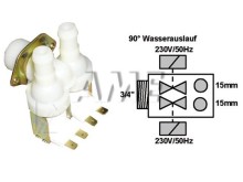 Univerzální dvojcestný napouštěcí ventil 90°