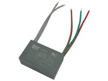 Trojnásobný rozběhový kondenzátor 2,5uF + 4uF + 4uF / 250V CBB61