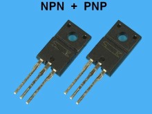 2SC4883A + 2SA1859A Sanken - Komplementární pár pro výkonové zesilovače