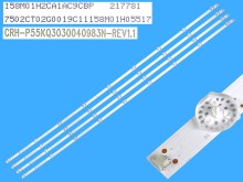 LED podsvit sada 4 pásky 1080mm pro LCD TV Sharp 55"