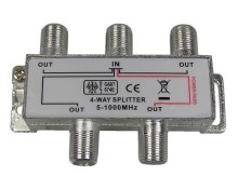 Anténní rozbočovač TV 4 výstupy 1xDC pass RO11