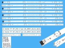 Sada LED podsvícení LG Innotek 49LJ51_FHD - 8 kusů
