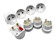 Cestovní síťový adaptér - 4dílná redukční sada