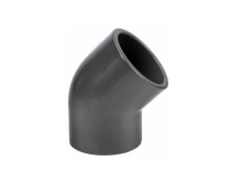 Koleno 45° PVC pro lepení, 90 mm