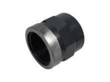 PVC spojka lepení - vnitřní závit s kovovým kroužkem 25 x 3/4"