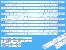LED podsvit sada pro Sharp 50" - 12 pásků DLED TOTAL ARRAY