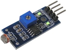 Modul senzoru světla s nastavitelnou citlivostí