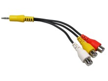 Kompozitní AV kabel JACK 4 PIN - 3x CINCH pro LED TV SAMSUNG