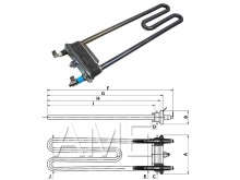 Topné těleso pračky INDESIT C00055306