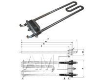 Topné těleso pračky 41008073 CANDY / HOOVER 1200W