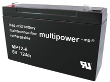 Olověný akumulátor 6V 12Ah MP12-6 Multipower