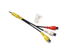 Kompozitní AV kabel 3.5mm JACK 4 PIN - 3x CINCH pro LED TV Samsung