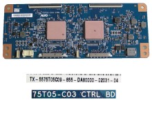 LCD T-CON modul 75T05-C03 / TX-5575T05C09-855 / 189732111
