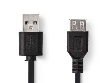 Prodlužovací USB 2.0 A/A kabel 1m CCGL60010BK10 Nedis